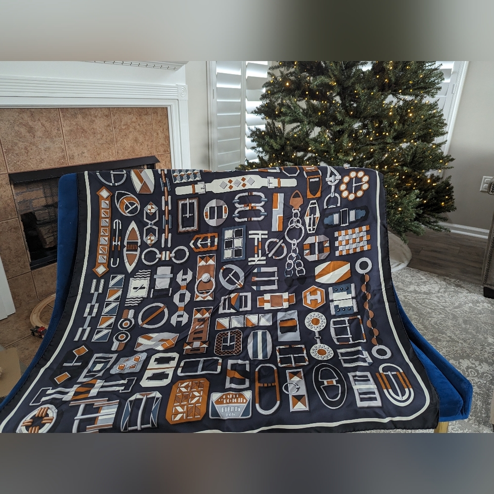 Hermes silk scarf